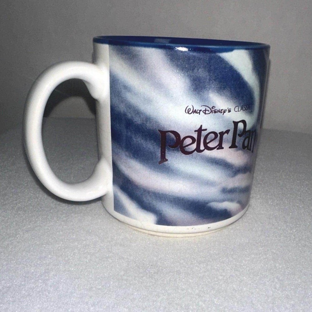 Vintage Walt Disney Peter Pan Coffee Cup Mug 12 oz, Japan